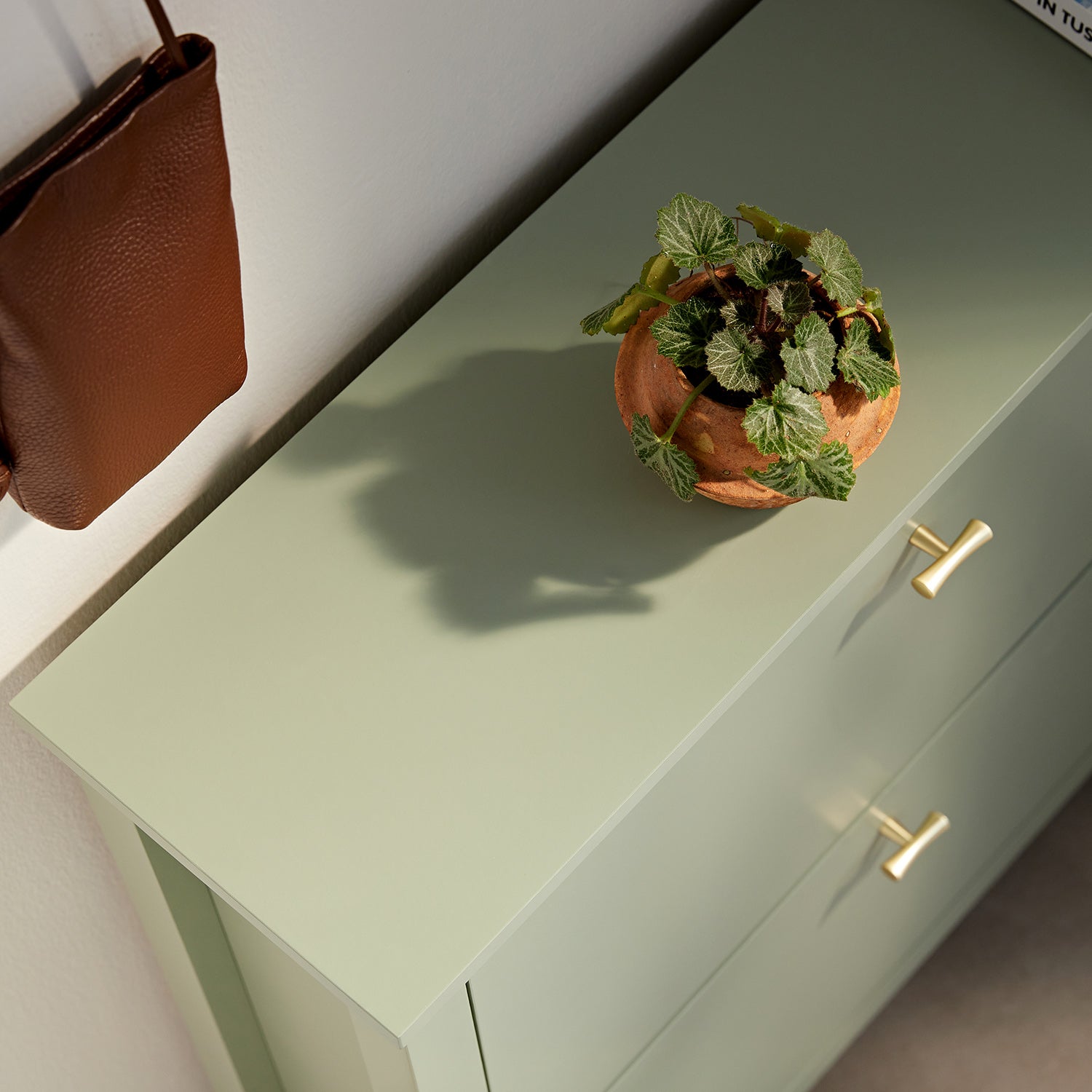 Oakham 2-Tier Shoe Cabinet, Desert Sage