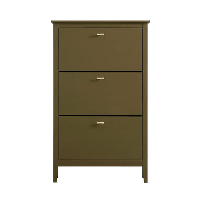 Oakham 3-Tier Shoe Cabinet, Olive Grove