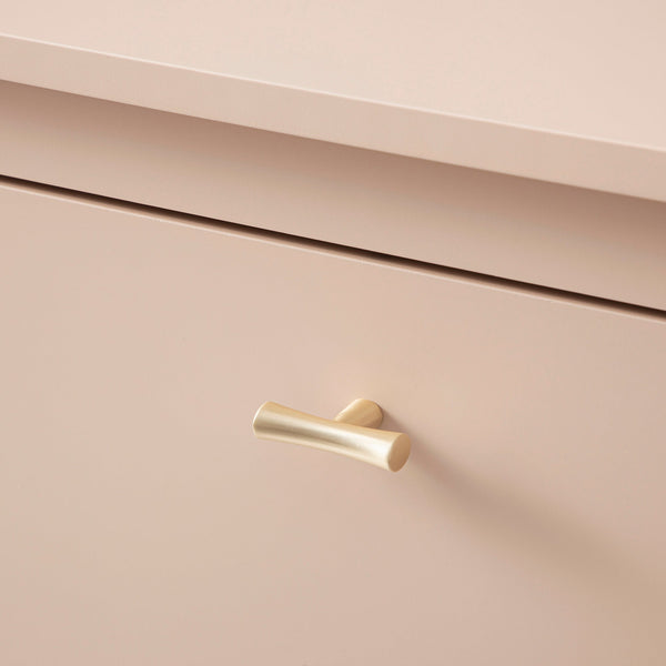 Oakham 3-Tier Shoe Cabinet, Nude Pink