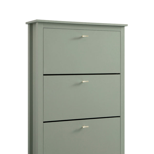 Oakham 3-Tier Shoe Cabinet, Desert Sage