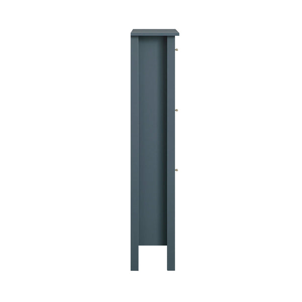 Oakham 3-Tier Shoe Cabinet, Stormy Blue