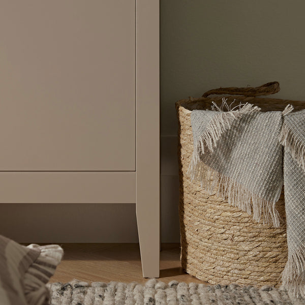 Oakham 2-Tier Shoe Cabinet with Top Drawer, Deep Greige