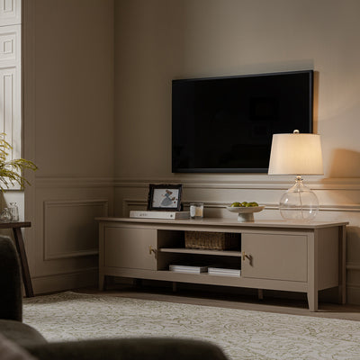 Oakham 59" Wide Media Unit, Deep Greige