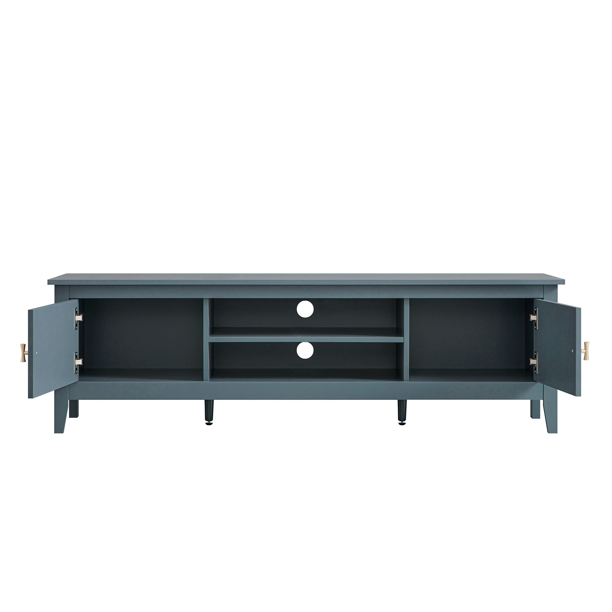 Oakham 59" Wide Media Unit, Stormy Blue