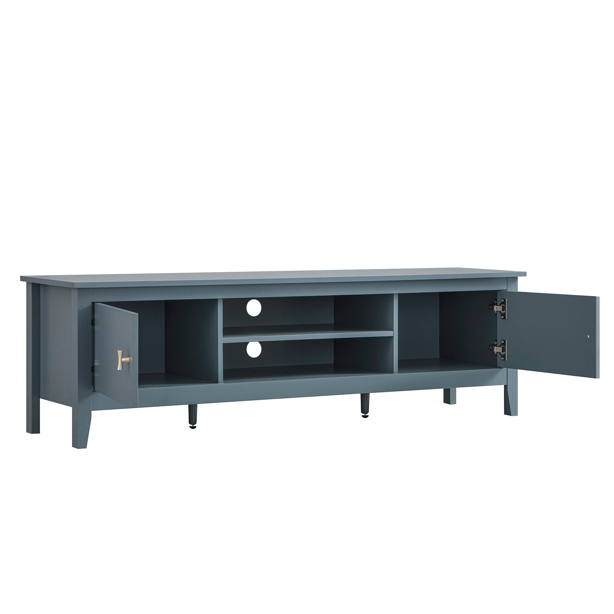 Oakham 59" Wide Media Unit, Stormy Blue