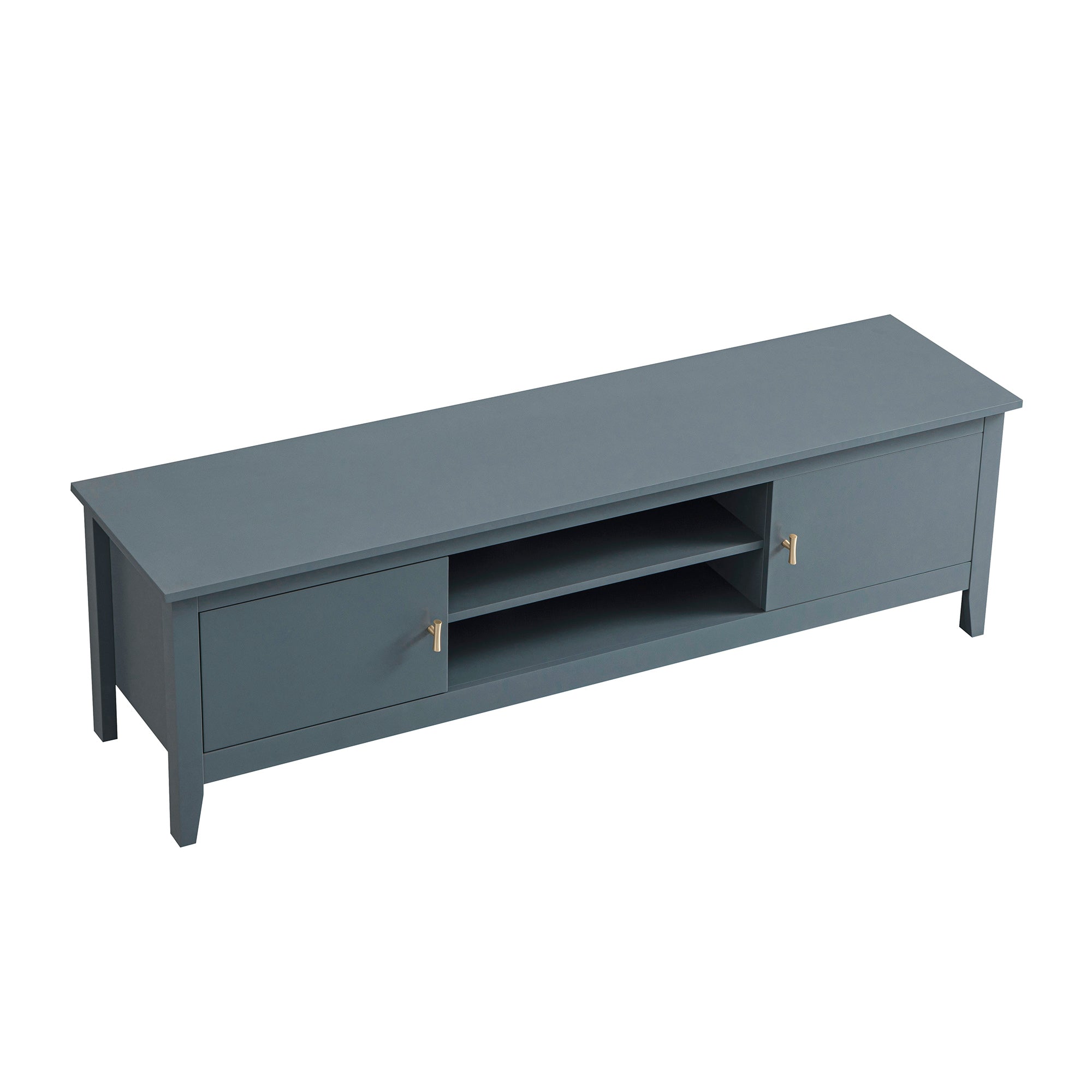 Oakham 59" Wide Media Unit, Stormy Blue