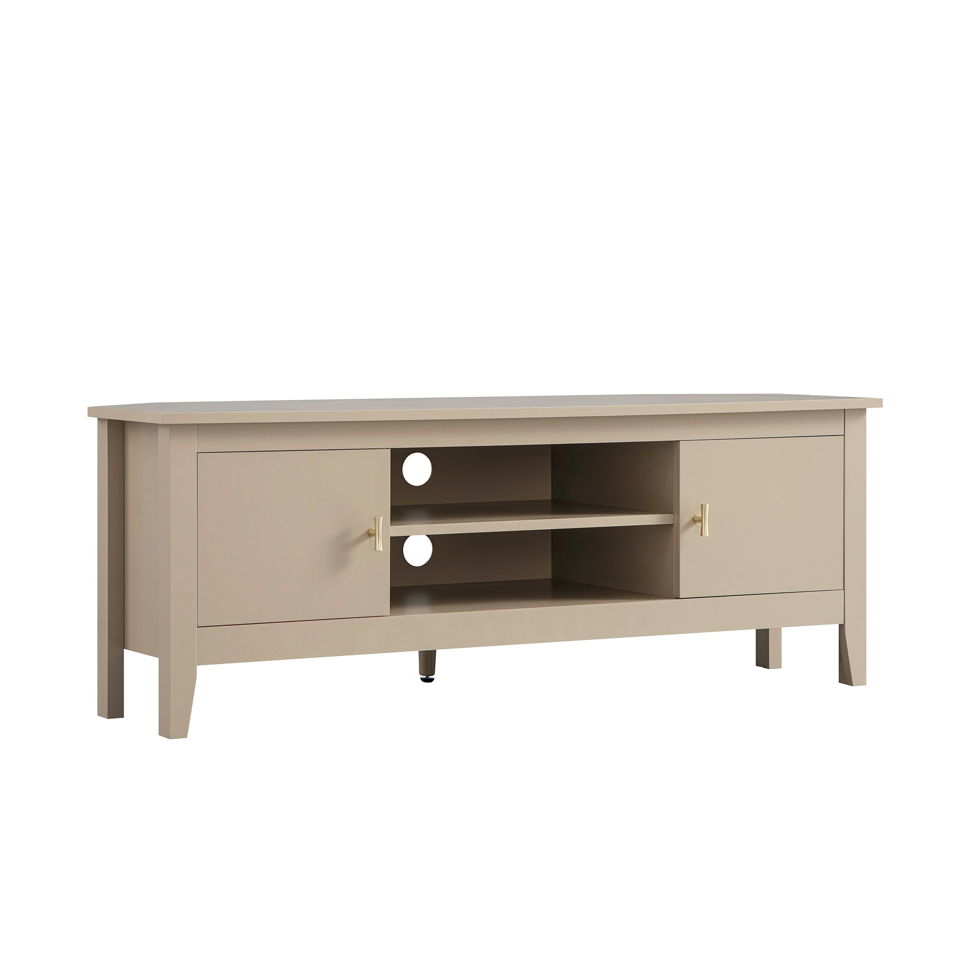 Oakham 47" Wide Corner Media Unit, Deep Greige