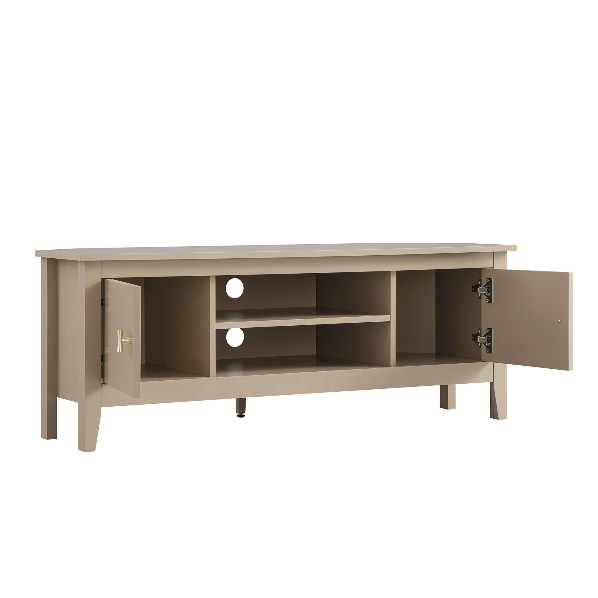 Oakham 47" Wide Corner Media Unit, Deep Greige