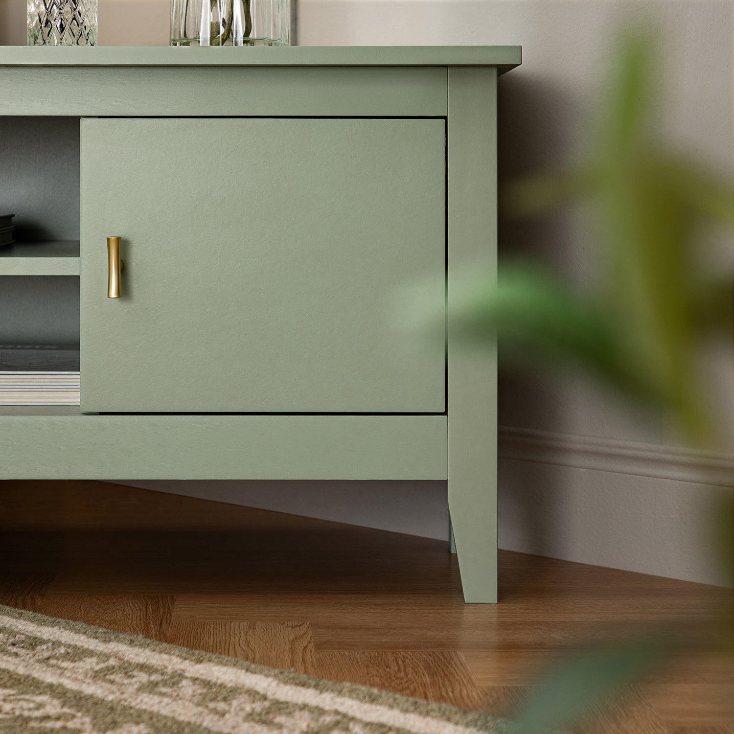 Oakham 47" Wide Corner Media Unit, Desert Sage