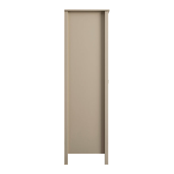 Oakham Mirrored Double Closet, Deep Greige
