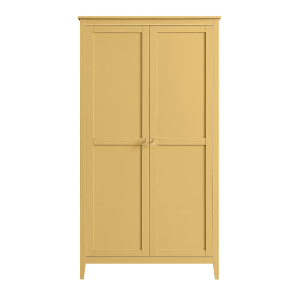 Oakham Double Closet, Rattan Yellow