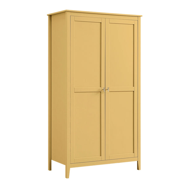 Oakham Double Closet, Rattan Yellow