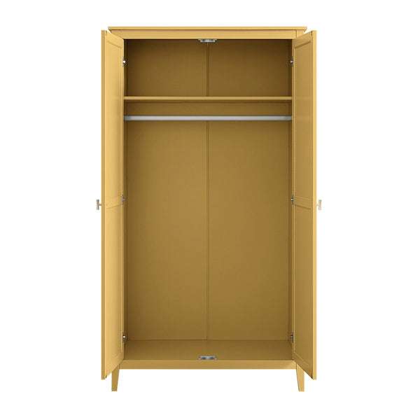 Oakham Double Closet, Rattan Yellow