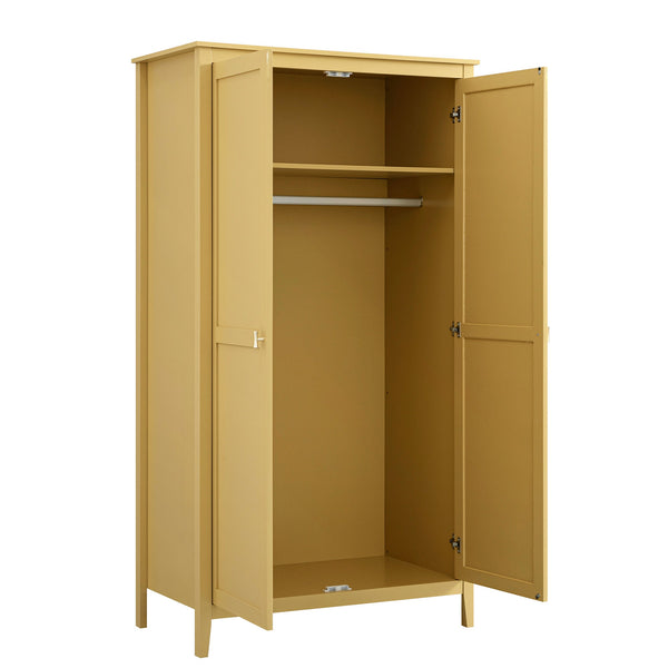 Oakham Double Closet, Rattan Yellow