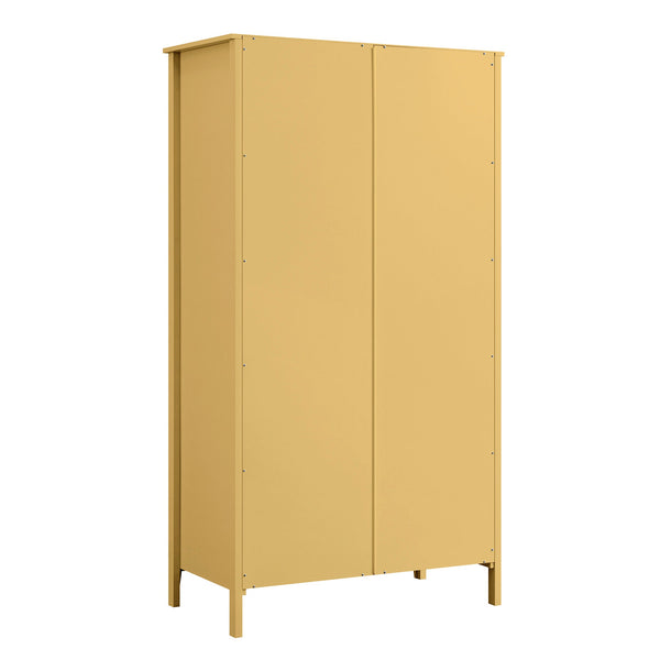 Oakham Double Closet, Rattan Yellow