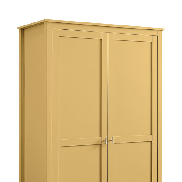 Oakham Double Closet, Rattan Yellow