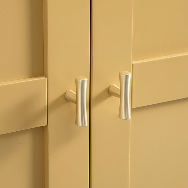 Oakham Double Closet, Rattan Yellow