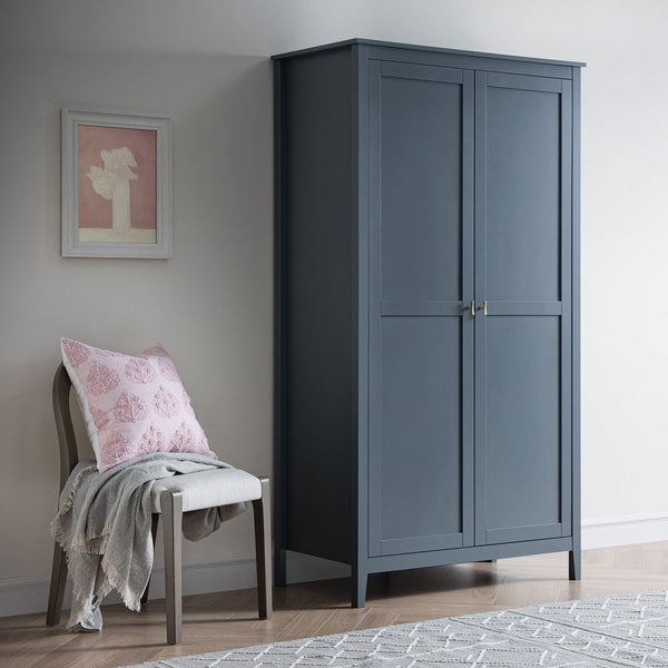 Oakham Double Closet, Stormy Blue