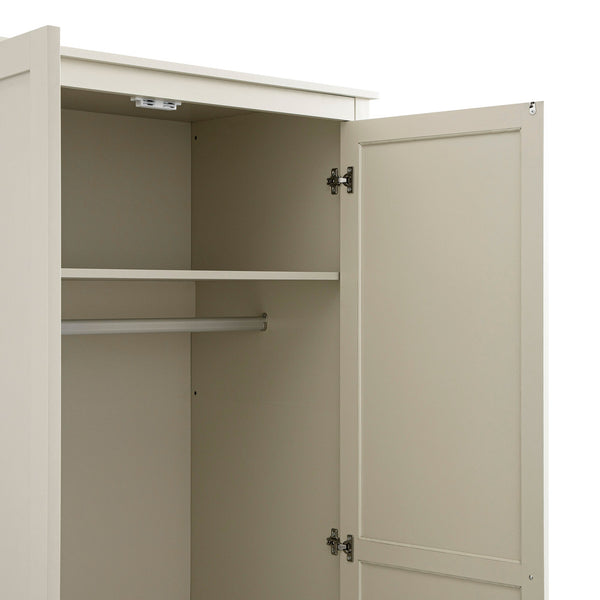 Oakham Double Closet, Shaded White