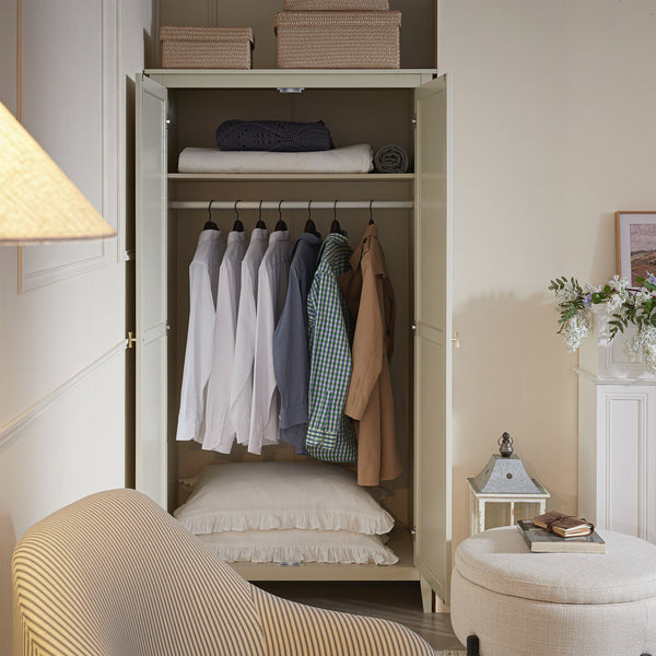 Oakham Double Closet, Shaded White