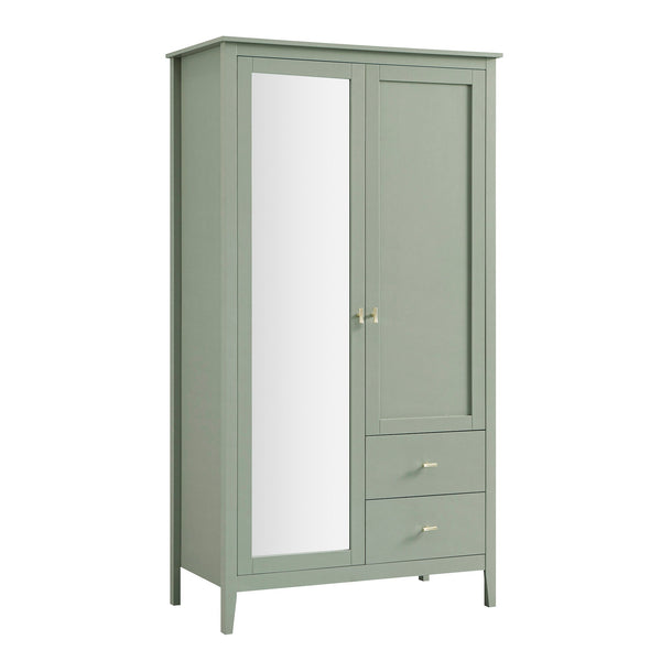 Oakham Mirrored Double Closet, Desert Sage