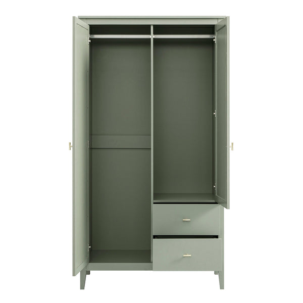 Oakham Mirrored Double Closet, Desert Sage