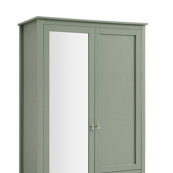 Oakham Mirrored Double Closet, Desert Sage