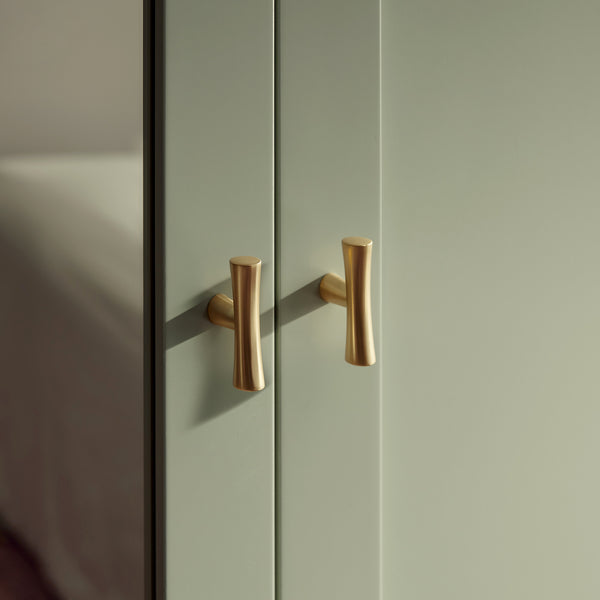 Oakham Mirrored Double Closet, Desert Sage