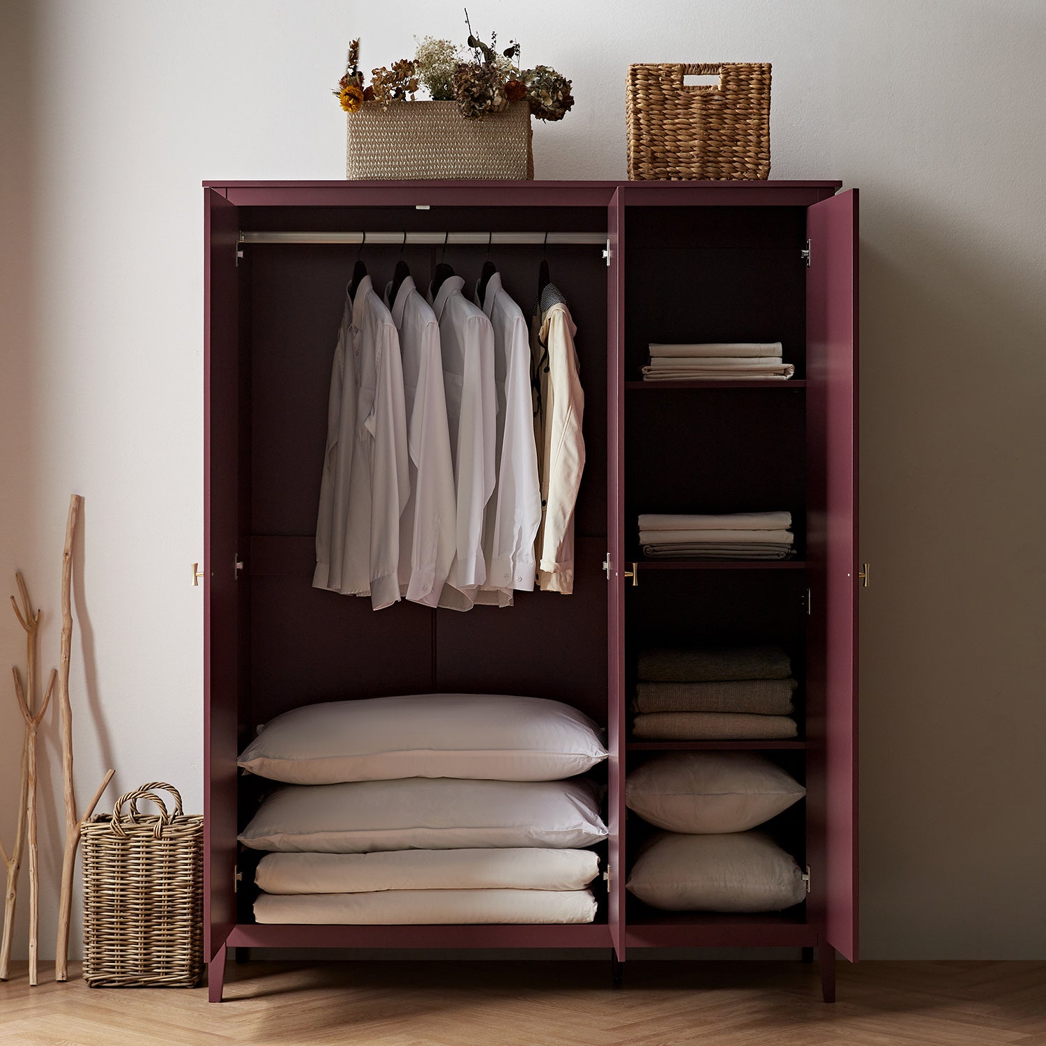 Oakham Triple Closet, Wild Cherry