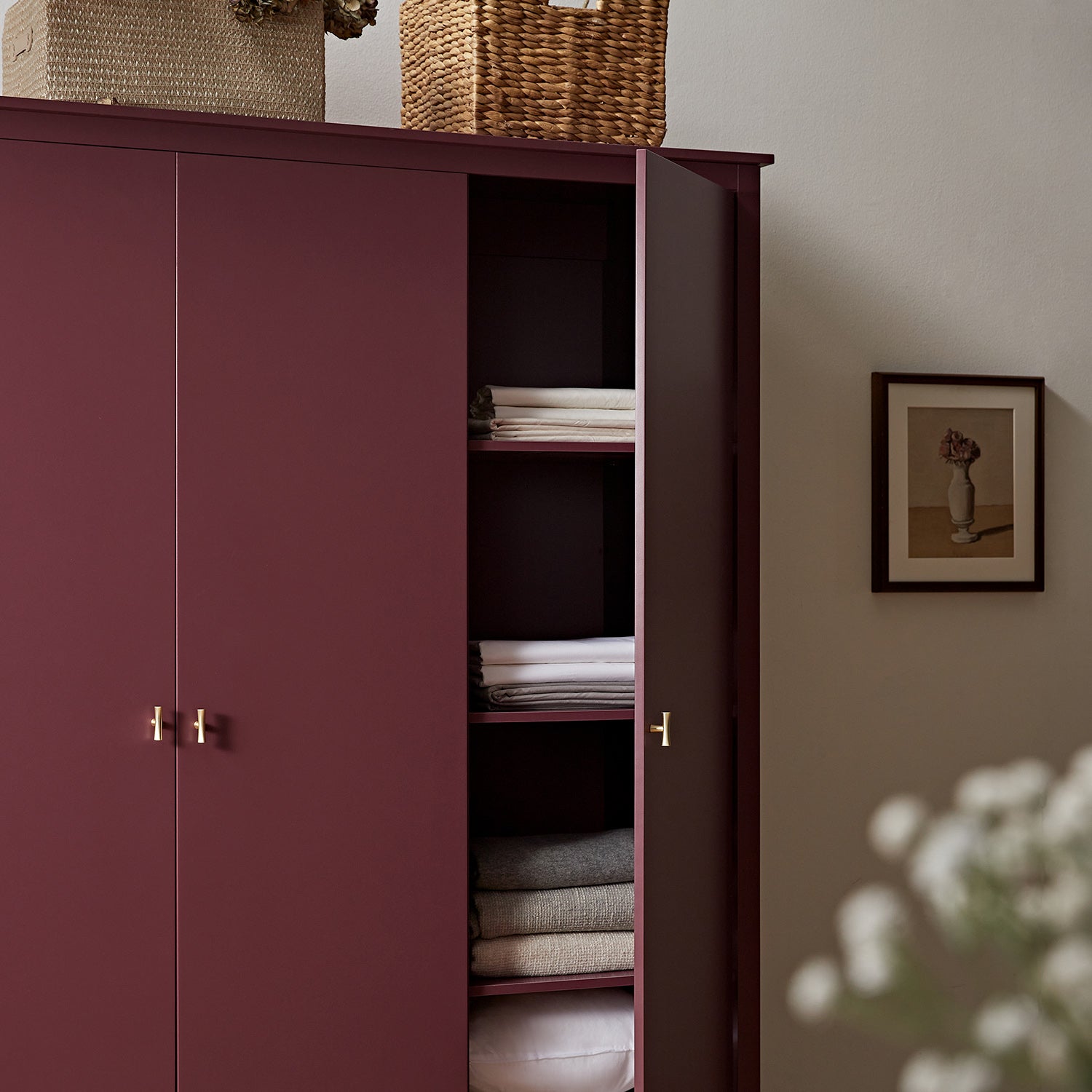 Oakham Triple Closet, Wild Cherry
