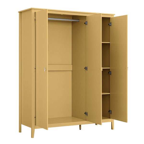 Oakham Triple Closet, Rattan Yellow