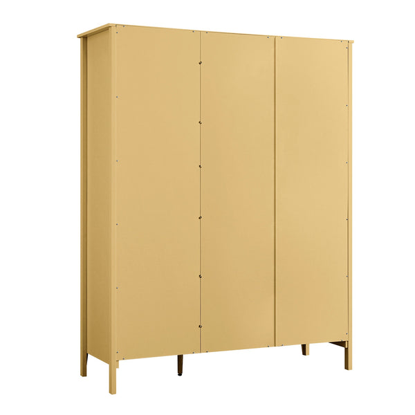 Oakham Triple Closet, Rattan Yellow