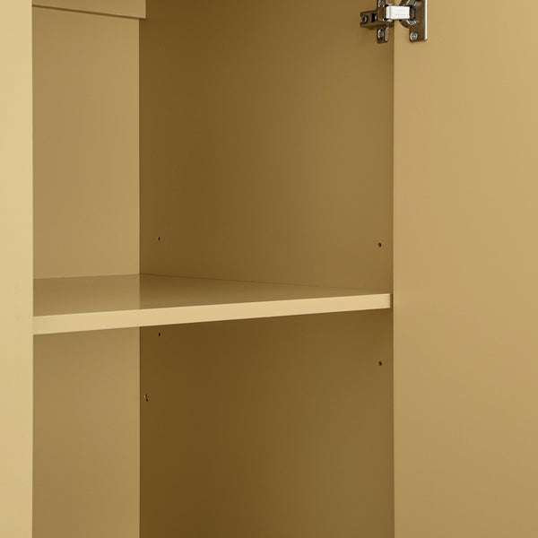 Oakham Triple Closet, Rattan Yellow