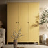 Oakham Triple Closet, Rattan Yellow
