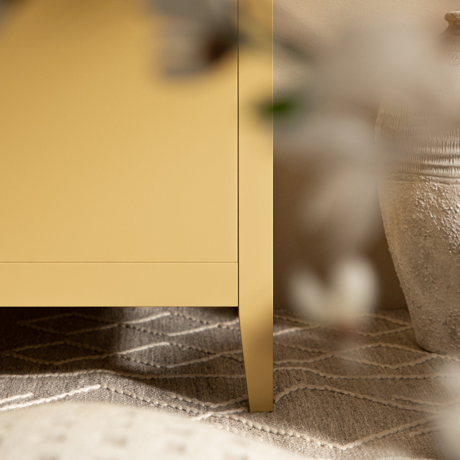 Oakham Triple Closet, Rattan Yellow