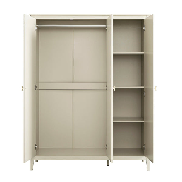 Oakham Triple Closet, Shaded White