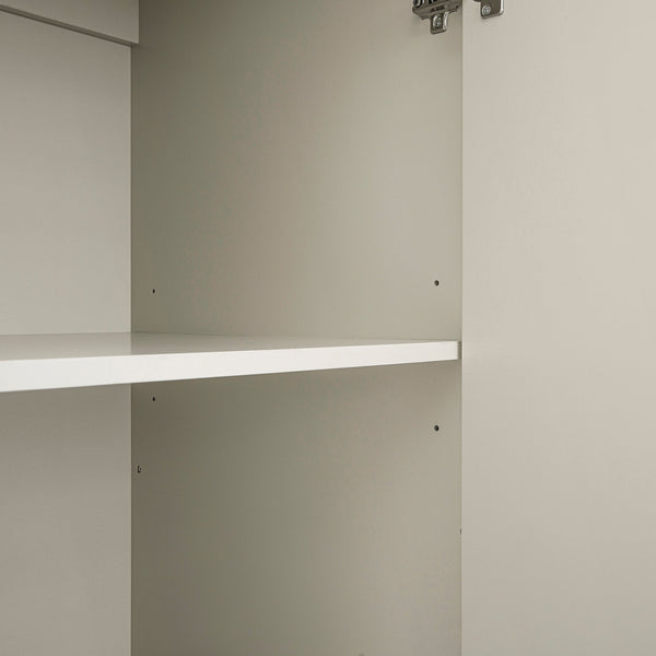 Oakham Triple Closet, Shaded White