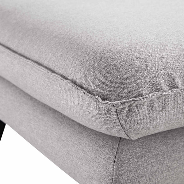 Obriel Gray Marl Fabric Footstool