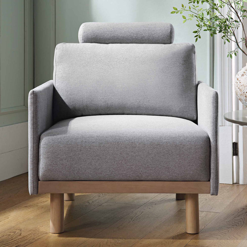 Timber Gray Marl Fabric Armchair