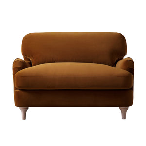 Daphnis Cinnamon Velvet Sofa, Loveseat