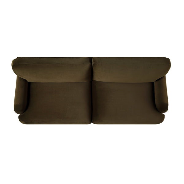 Daphnis Seaweed Velvet Sofa, 3-Seater