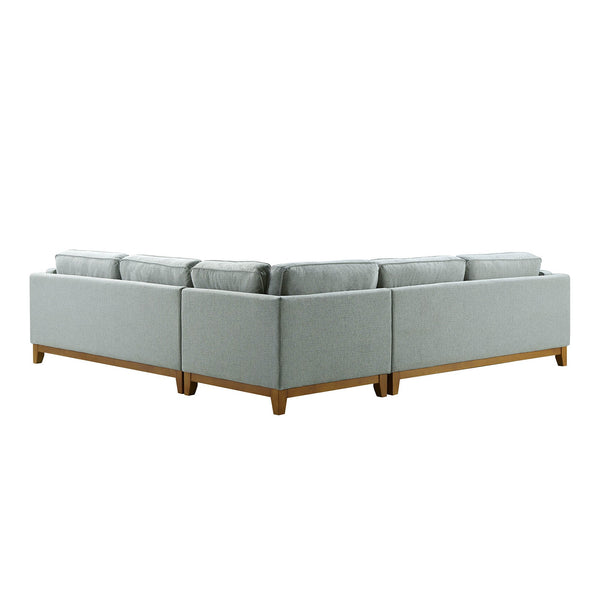 Dipley Sage Woven Fabric Grande Corner Sofa