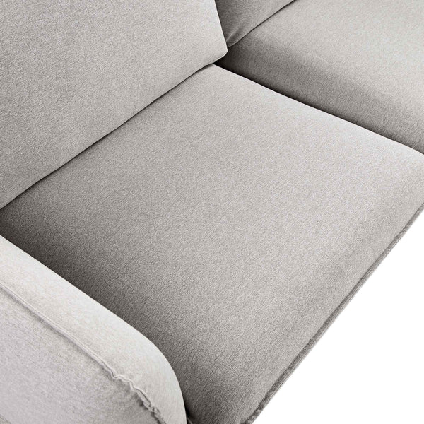 Obriel Gray Marl Fabric Grande Corner Sofa
