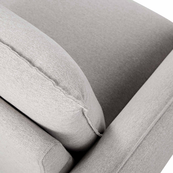 Obriel Gray Marl Fabric Grande Corner Sofa