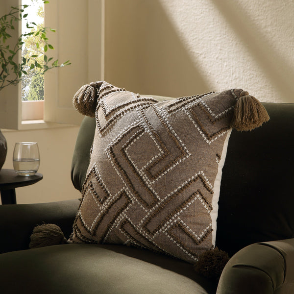 Boho Collection Andes Cross Stitch Pillow