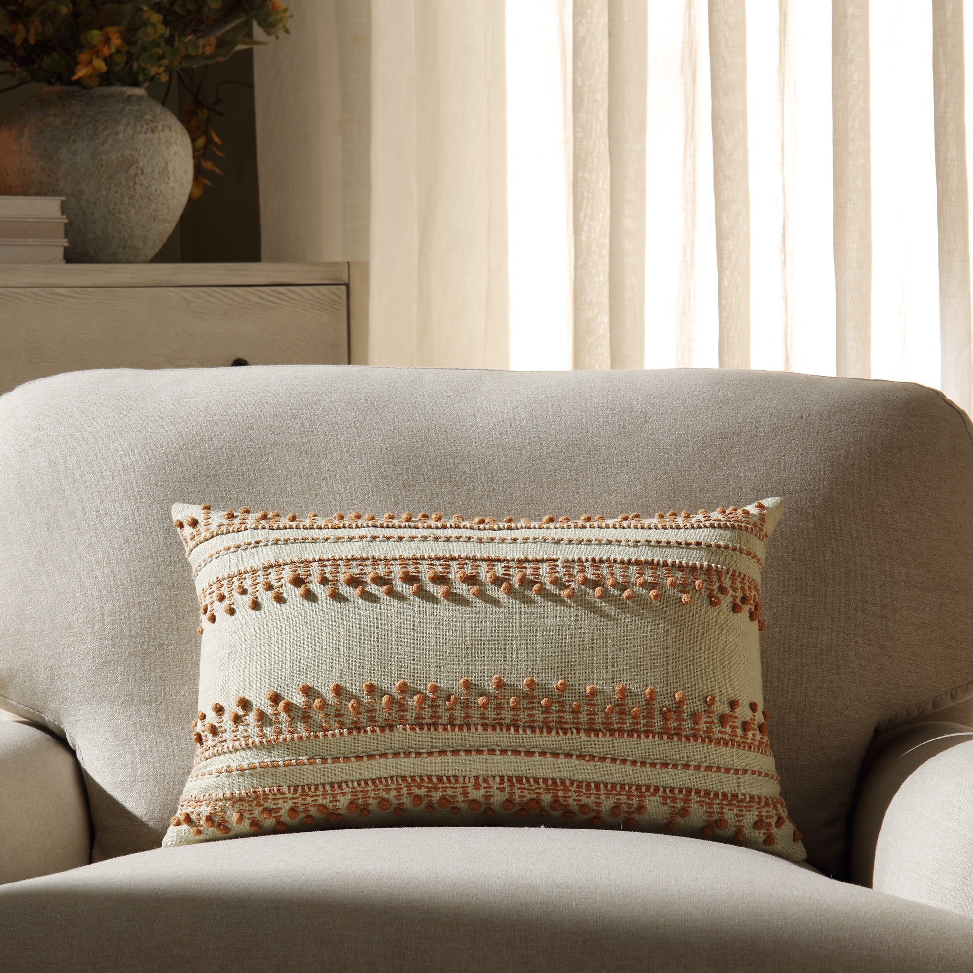 Aubrey Collection French Knot Pillow