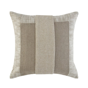 Bronte Collection Silk Slub Patchwork Pillow