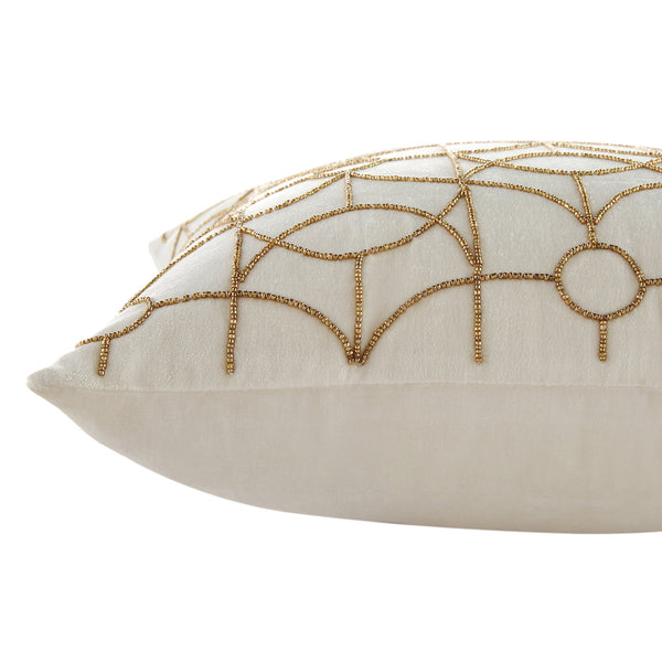 Luxe Collection Luna Hand Beaded Velvet Pillow
