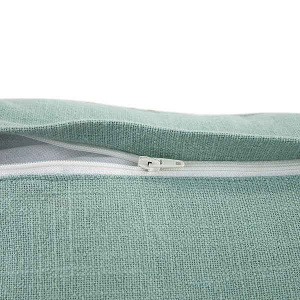 Vine Collection Primula Hand Embroidered Beaded Pillow