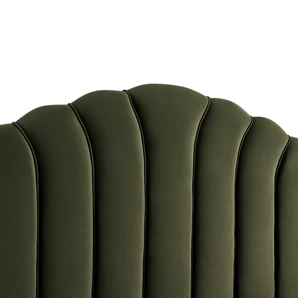 Hana Ottoman Storage Bed, Moss Green Velvet